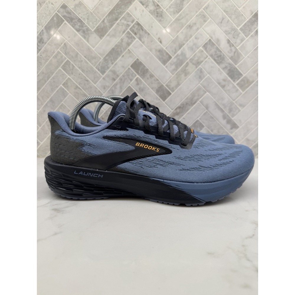 Brooks Launch 11 Running Shoes Mens Size 9 D 9D Blue Black Athletic Sneakers